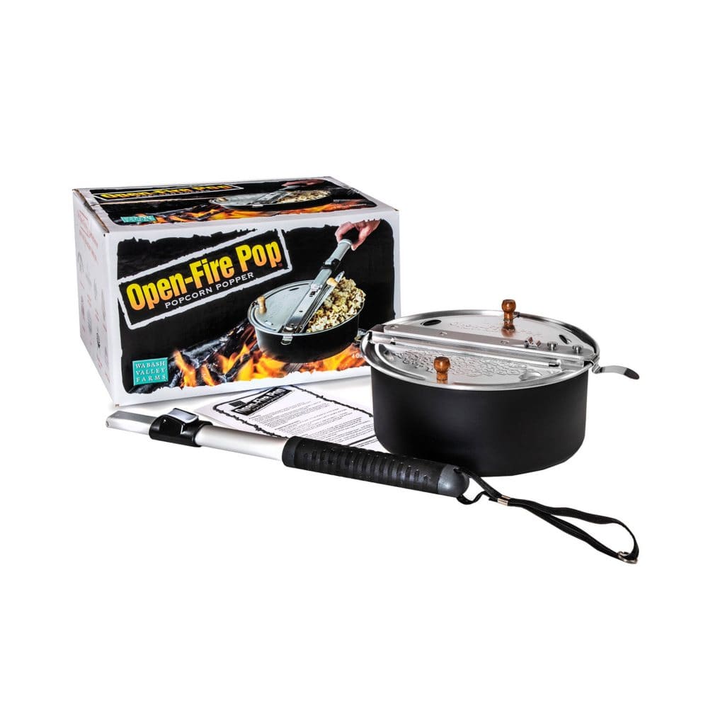 Wabash Valley Farms Open-Fire Outdoor Popcorn Popper - Outdoor Grilling & Cooking - Wabash