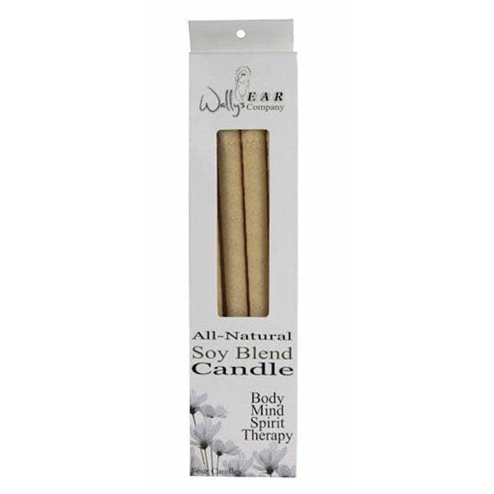 WALLYS NATURAL Wally'S Natural Products Paraffin Ear Candles Plain, 4 Candles