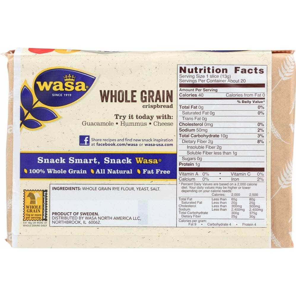 Wasa Wasa Whole Grain Crispbread, 9.2 oz