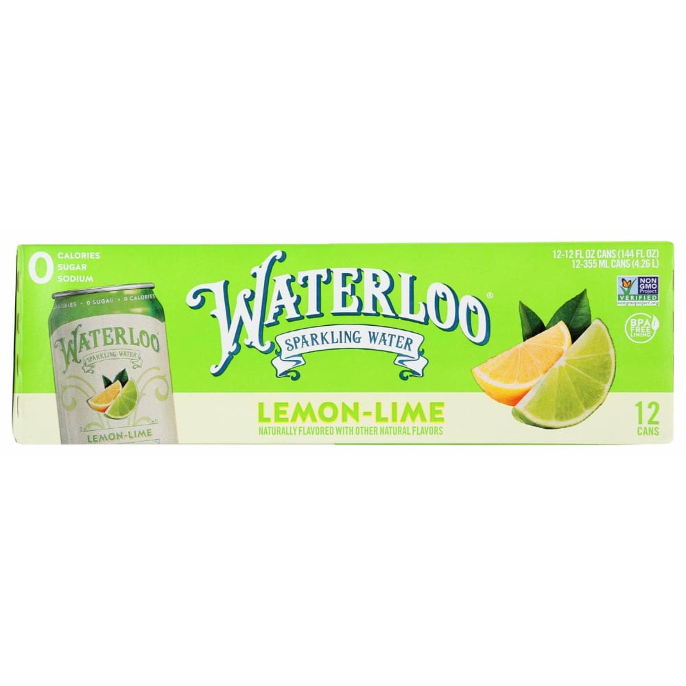 WATERLOO SPARKLING WATER Grocery > Beverages > Water > Sparkling Water WATERLOO SPARKLING WATER Water Sprkl Lmn Lime 12Pk, 144 fo