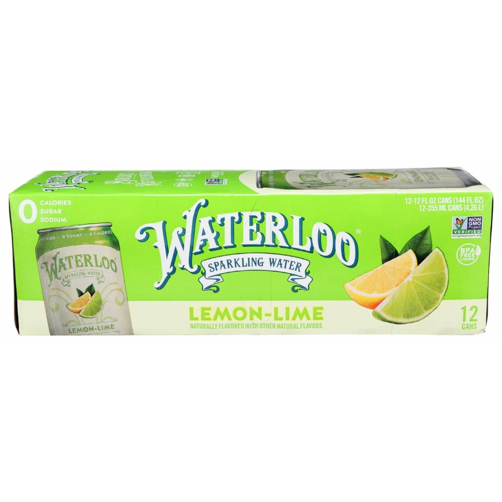 WATERLOO SPARKLING WATER Grocery > Beverages > Water > Sparkling Water WATERLOO SPARKLING WATER Water Sprkl Lmn Lime 12Pk, 144 fo