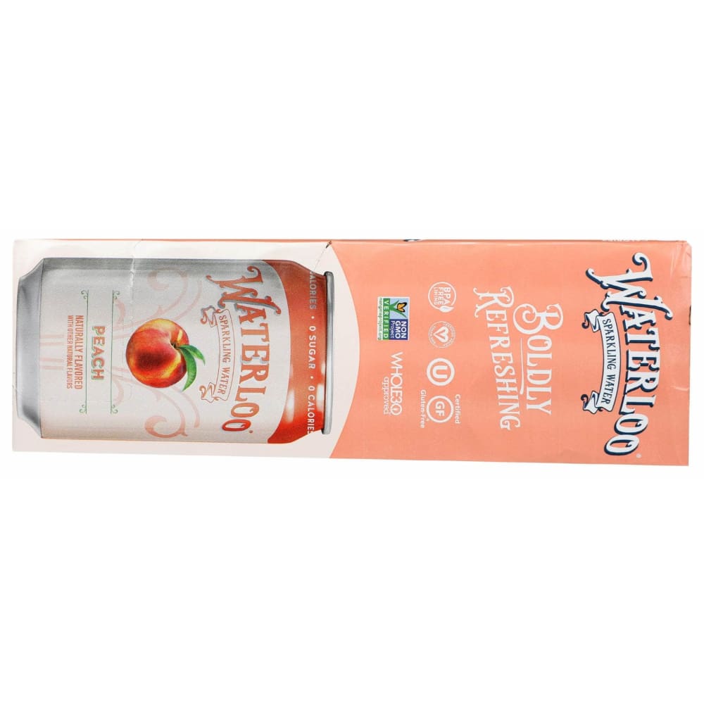 WATERLOO SPARKLING WATER Grocery > Beverages > Water > Sparkling Water WATERLOO SPARKLING WATER Water Sprkl Peach 12 Pk, 144 fo