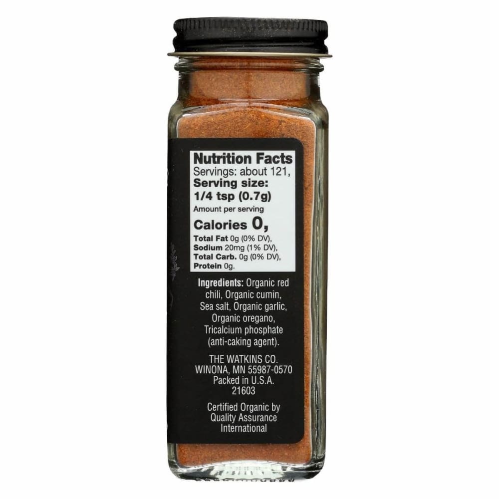 WATKINS Watkins Organic Chili Powder, 2.9 Oz