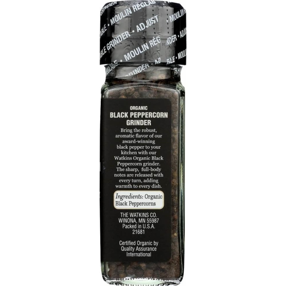 WATKINS Watkins Peppercorn Blk Grindr Org, 2.6 Oz