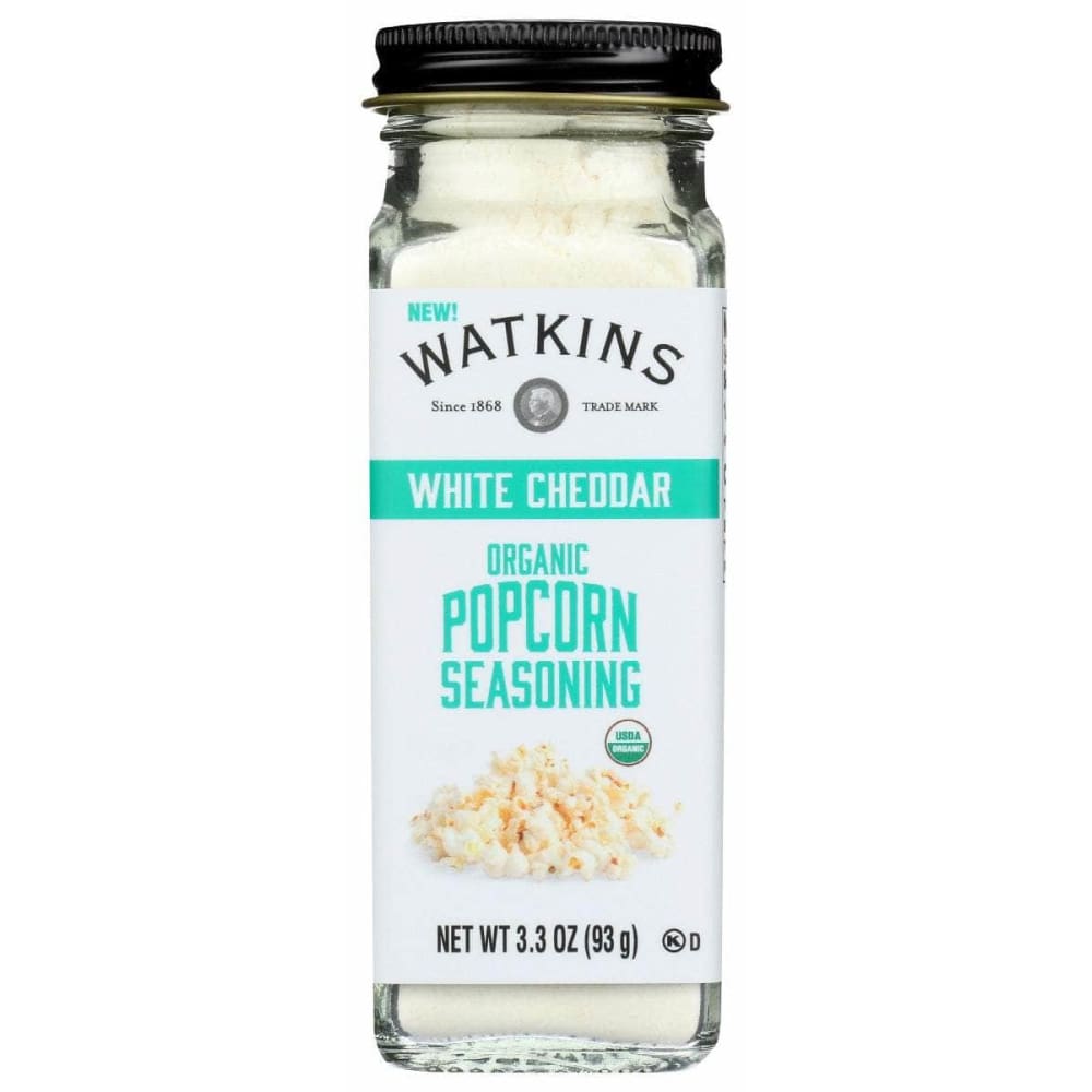 WATKINS Grocery > Cooking & Baking > Seasonings WATKINS Popcorn White Chedder,	3.3 oz