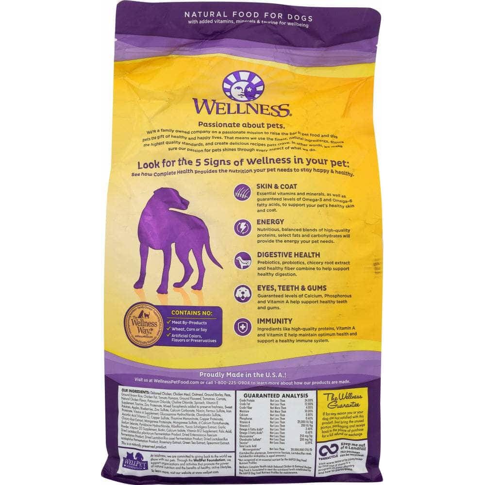 Wellness Wellness Complete Health Dry Chicken and Oatmeal Dog Food, 5 lb