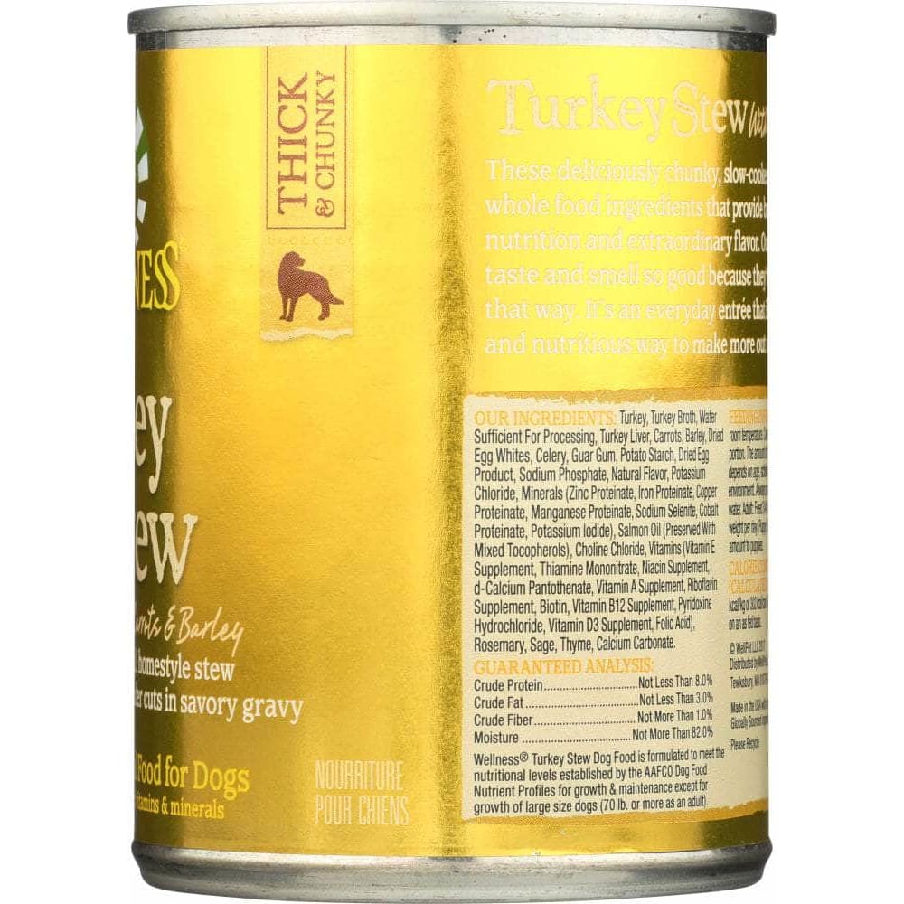 Wellness Wellness Turkey Stew with Barley & Carrots, 12.5 oz