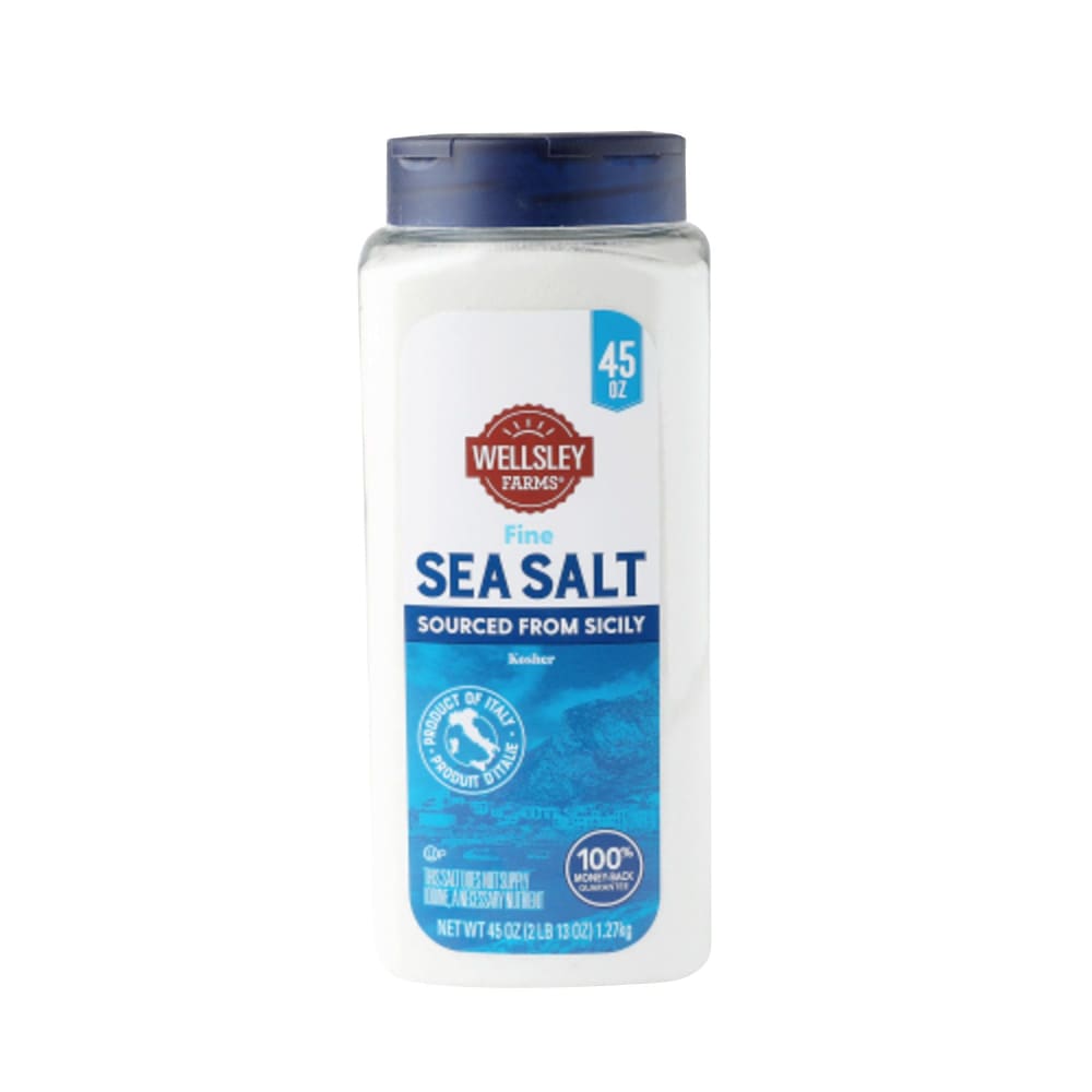 Wellsley Farms Fine Sea Salt 45 oz. - Wellsley Farms