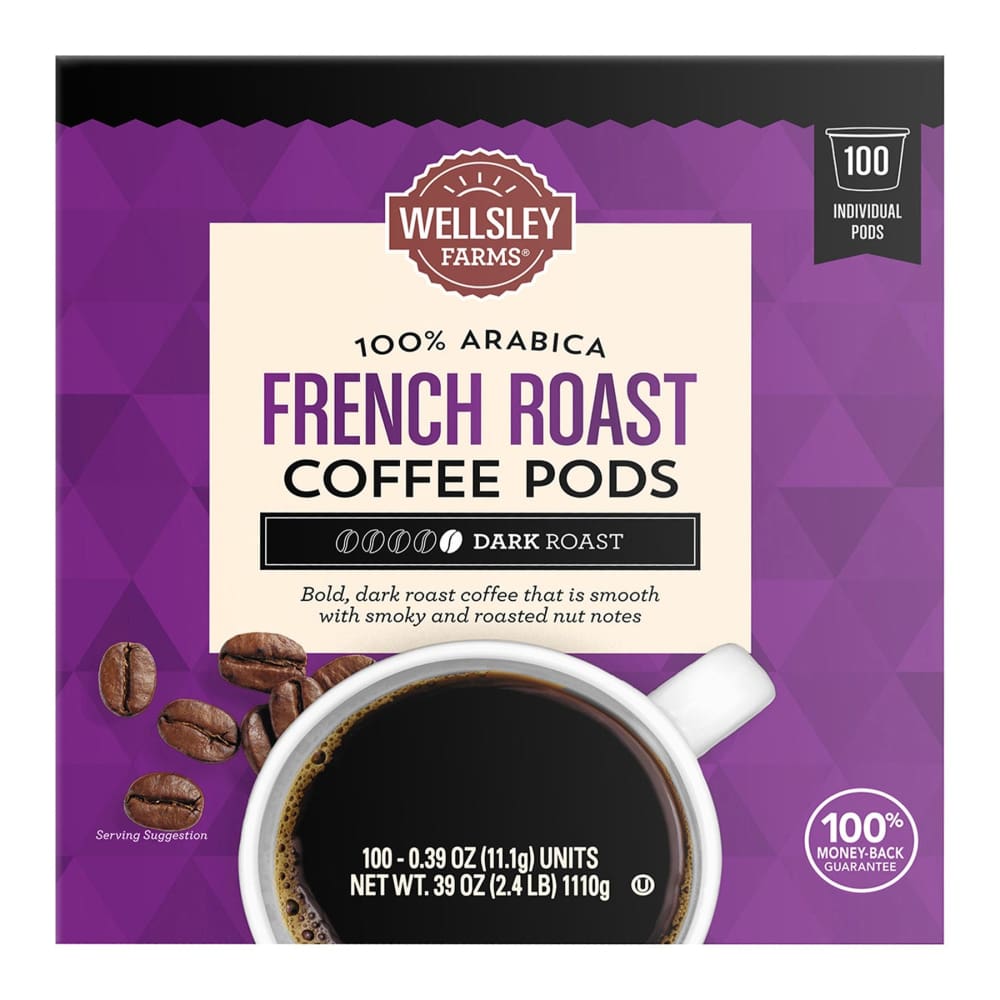 Wellsley Farms French Roast Coffee Pods 100 ct. - Wellsley