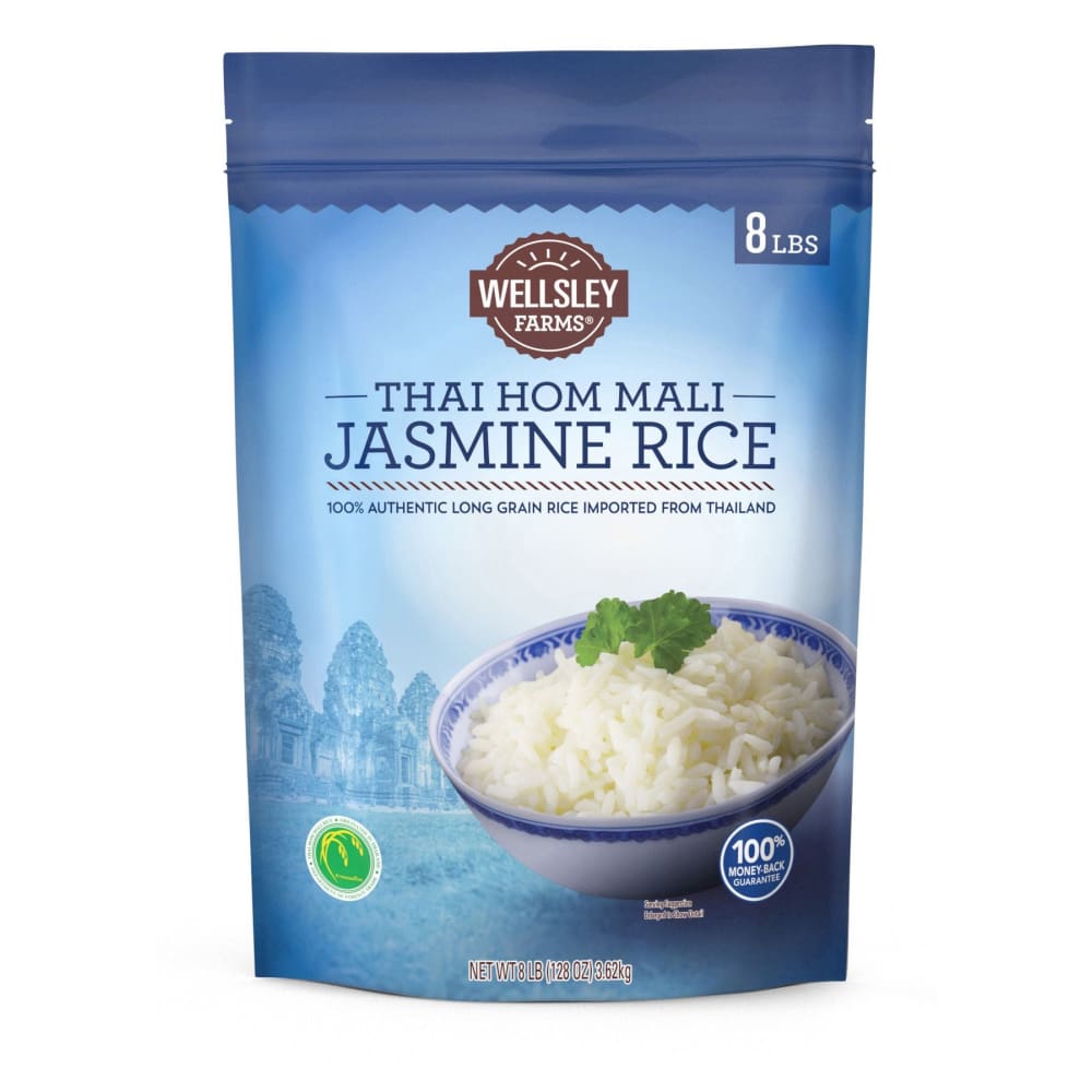 Wellsley Farms Thai Hom Mali Jasmine Rice 8 lbs. - Wellsley Farms