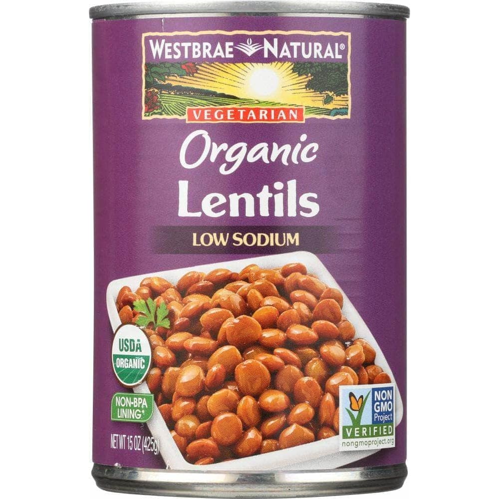 Westbrae Westbrae Natural Vegetarian Organic Lentil Beans, 15 oz