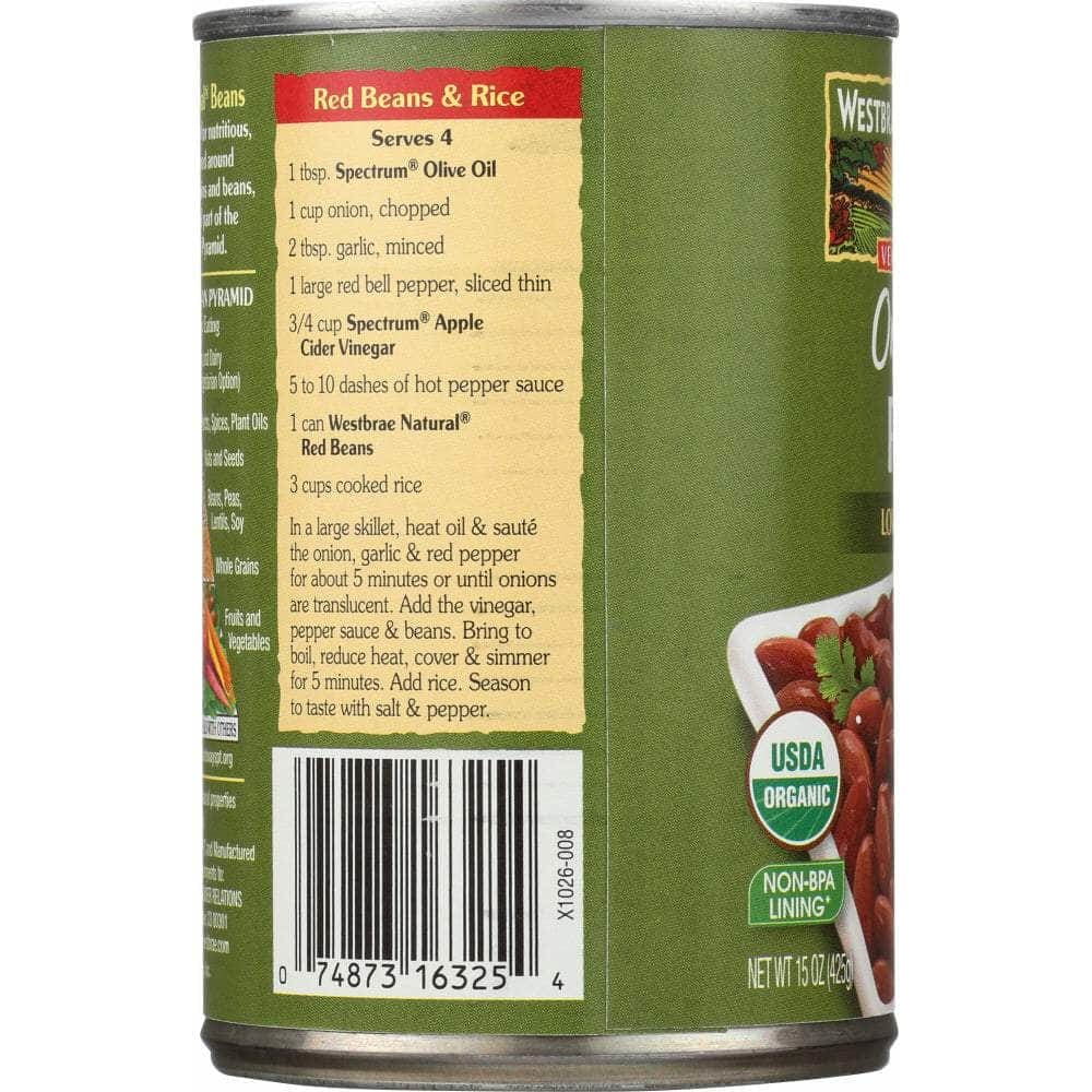 Westbrae Westbrae Natural Vegetarian Organic Red Beans, 15 oz