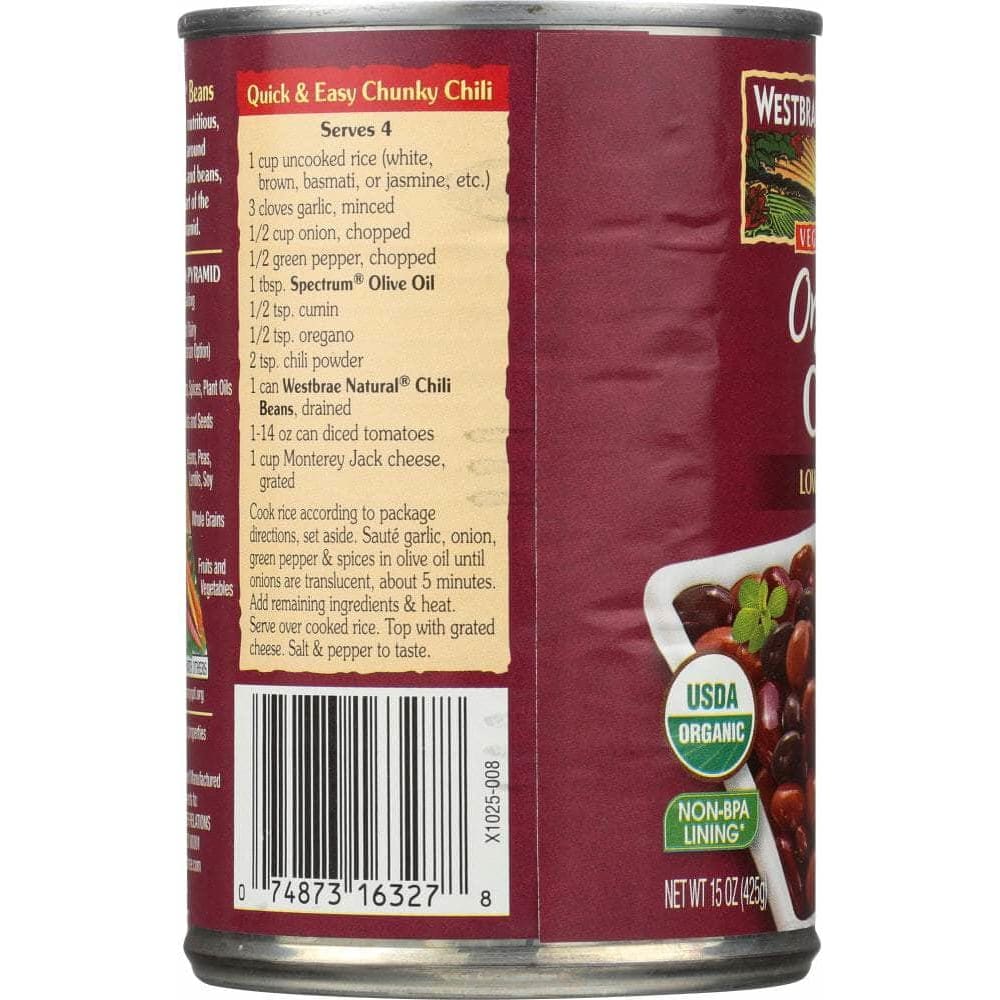 Westbrae Westbrae Organic Chili Beans, 15 oz