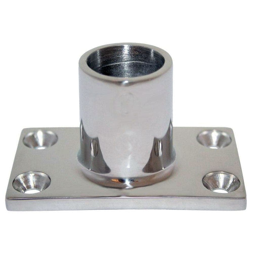 Whitecap 1 O.D. 90° Rectangle Base SS Rail Fitting - Marine Hardware | Rail Fittings - Whitecap