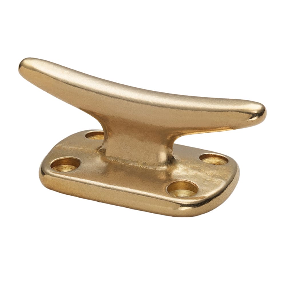 Whitecap Fender Cleat - Polished Brass - 2 (Pack of 4) - Marine Hardware | Cleats - Whitecap