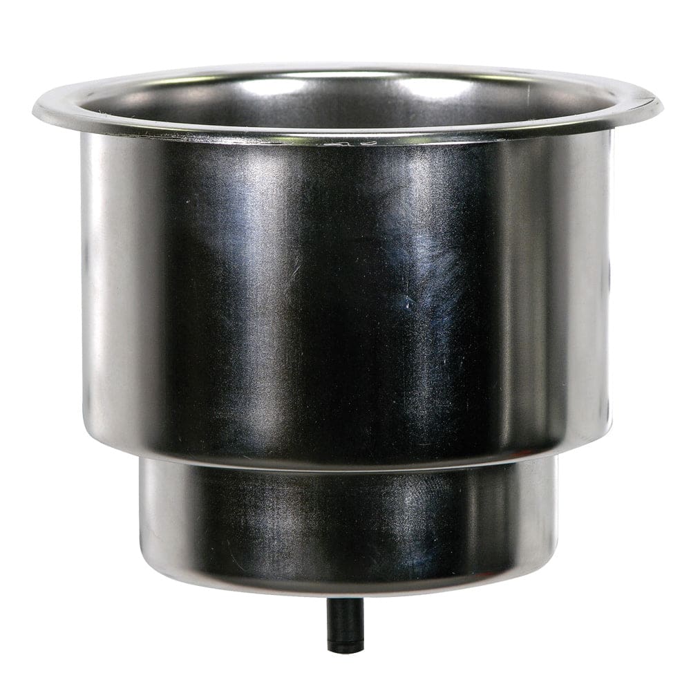 Whitecap Flush Cupholder w/ Drain - 302 Stainless Steel - Boat Outfitting | Deck / Galley - Whitecap