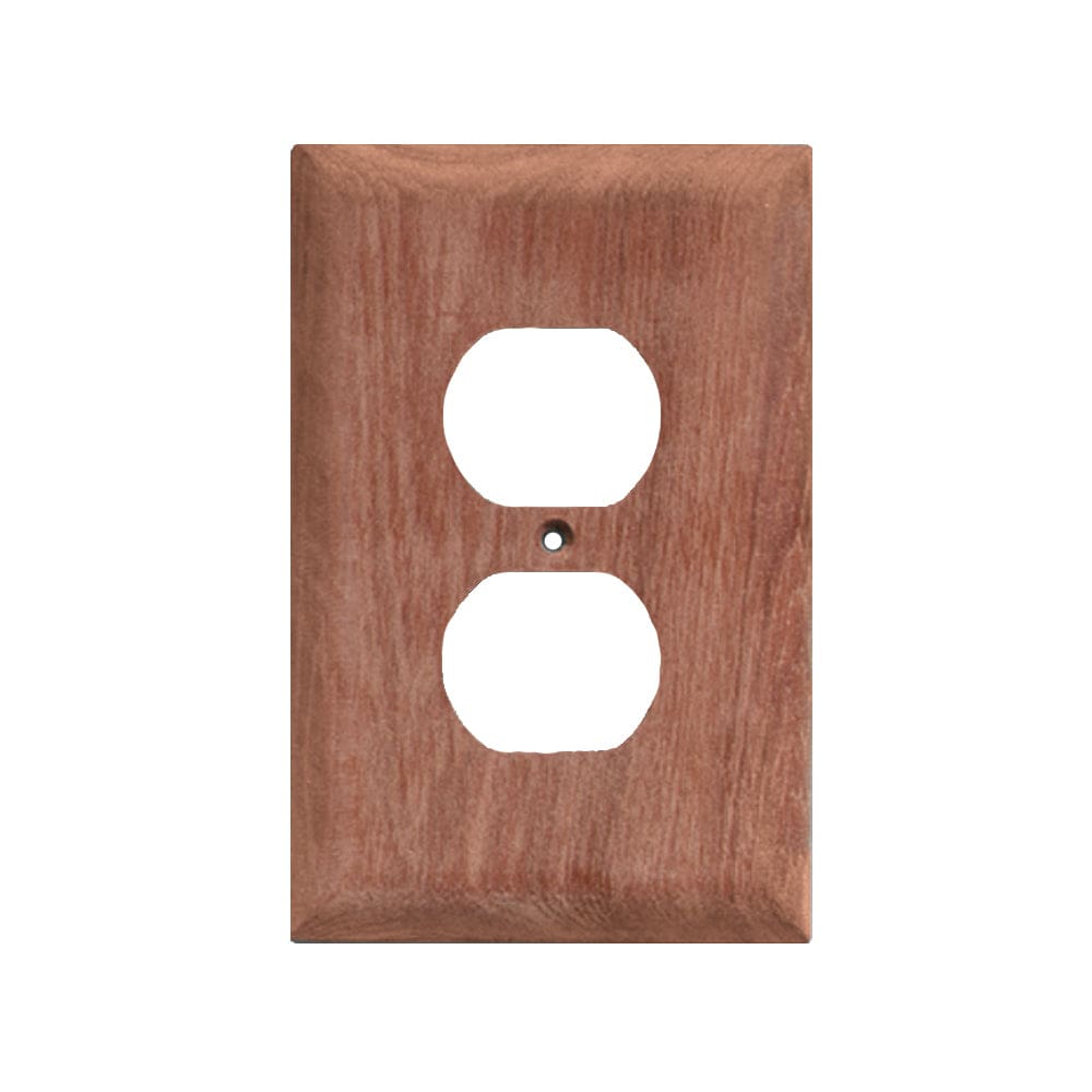 Whitecap Teak Outlet Cover/ Receptacle Plate (Pack of 3) - Marine Hardware | Teak,Boat Outfitting | Deck / Galley - Whitecap