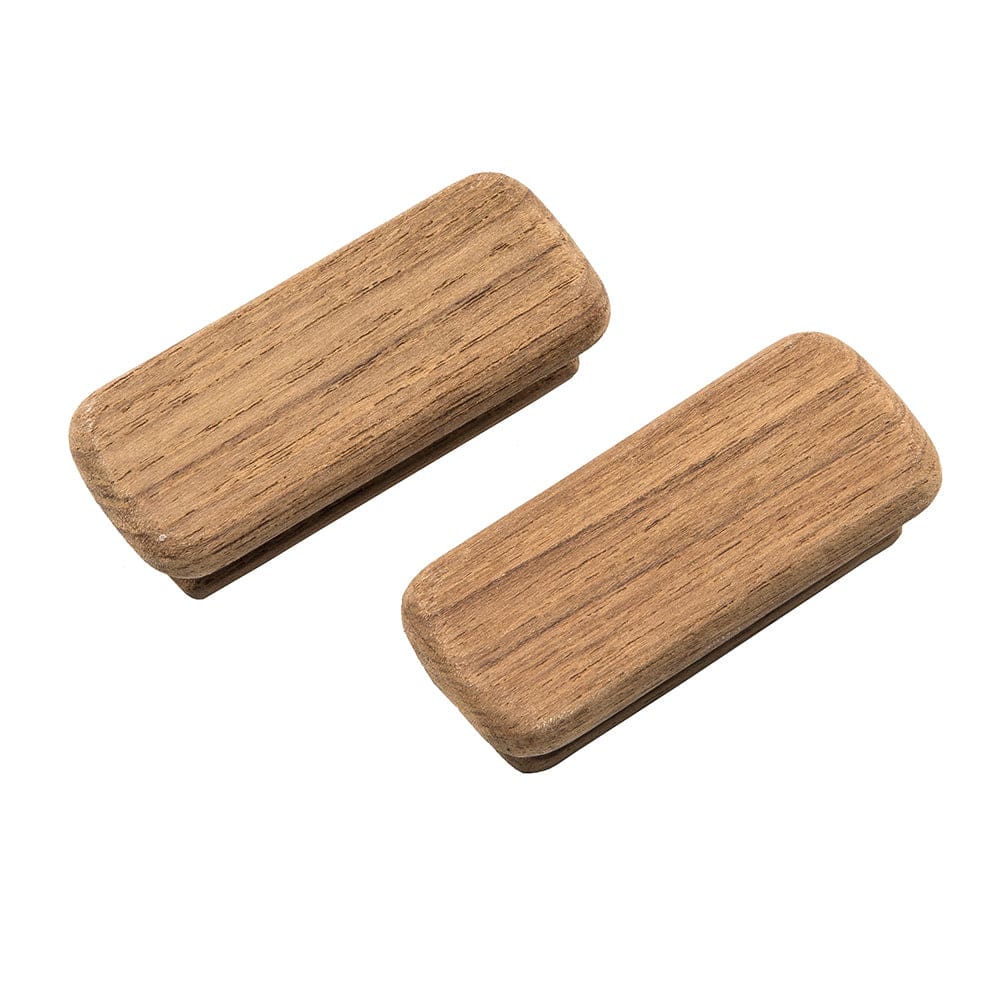 Whitecap Teak Rectangular Drawer Knob - 2-3/ 4L - 2 Pack - Marine Hardware | Teak - Whitecap