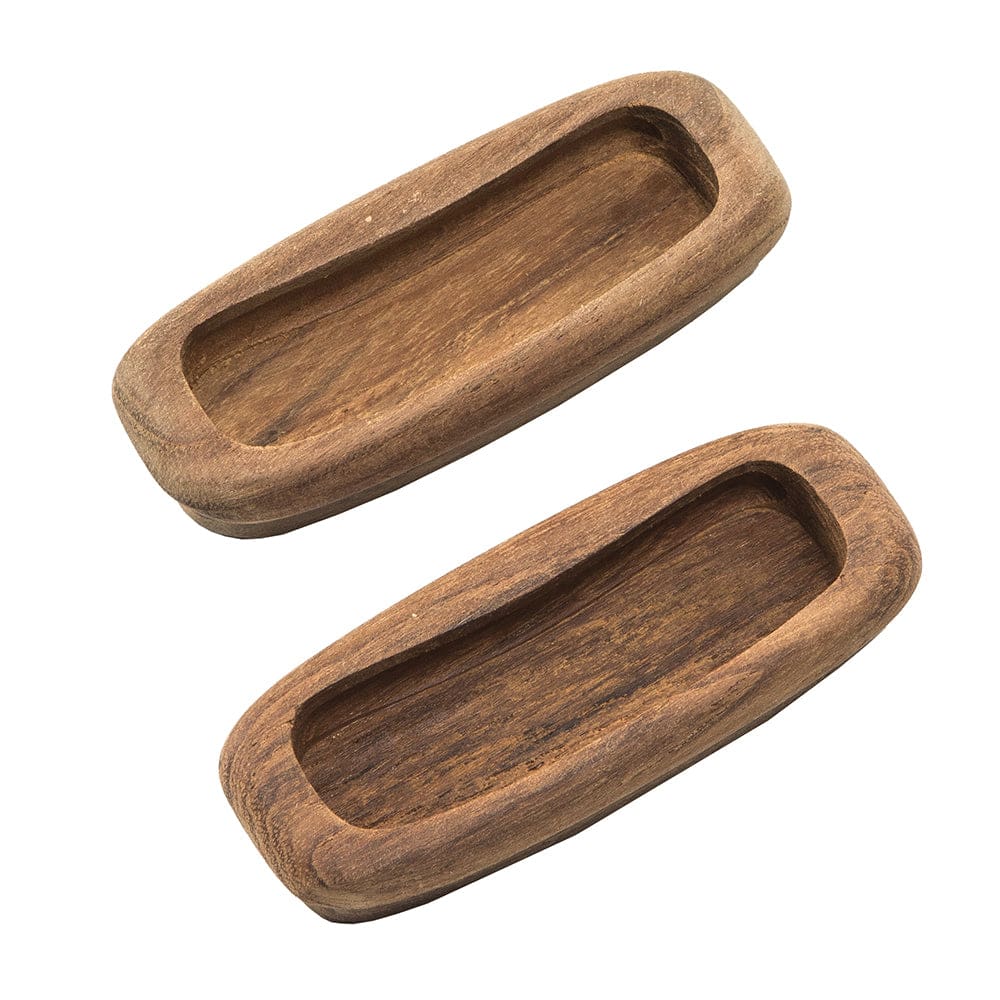 Whitecap Teak Rectangular Drawer Pull - 3-1/ 4L - 2 Pack (Pack of 4) - Marine Hardware | Teak - Whitecap