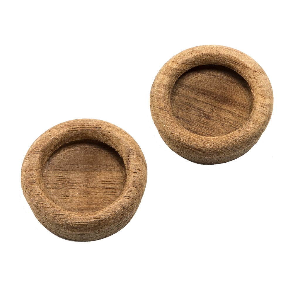 Whitecap Teak Round Drawer Pull - 1-3/ 8 Round - 2 Pack (Pack of 5) - Marine Hardware | Teak - Whitecap