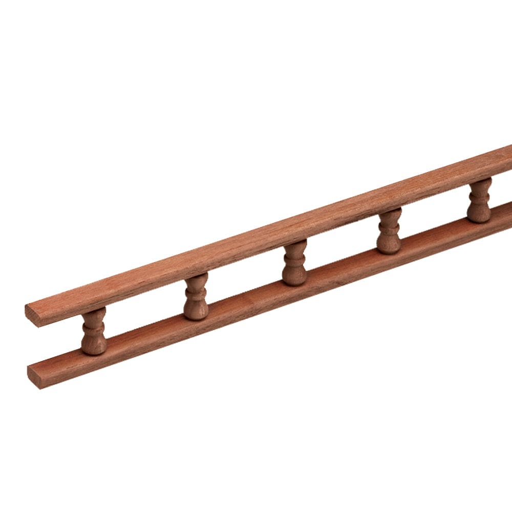 Whitecap Teak Standard Pin Rail - 5’ - Marine Hardware | Teak - Whitecap