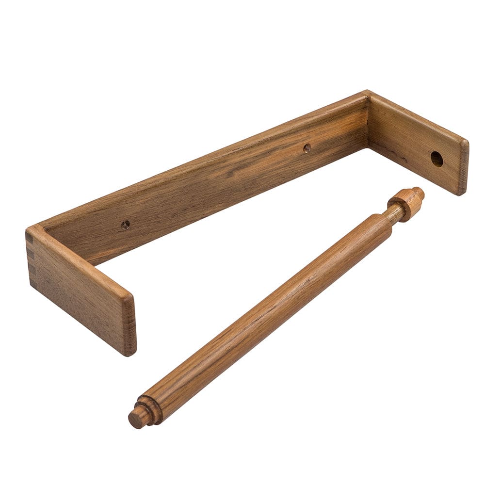 Whitecap Teak Wall-Mount Paper Towel Holder - Marine Hardware | Teak,Boat Outfitting | Deck / Galley - Whitecap