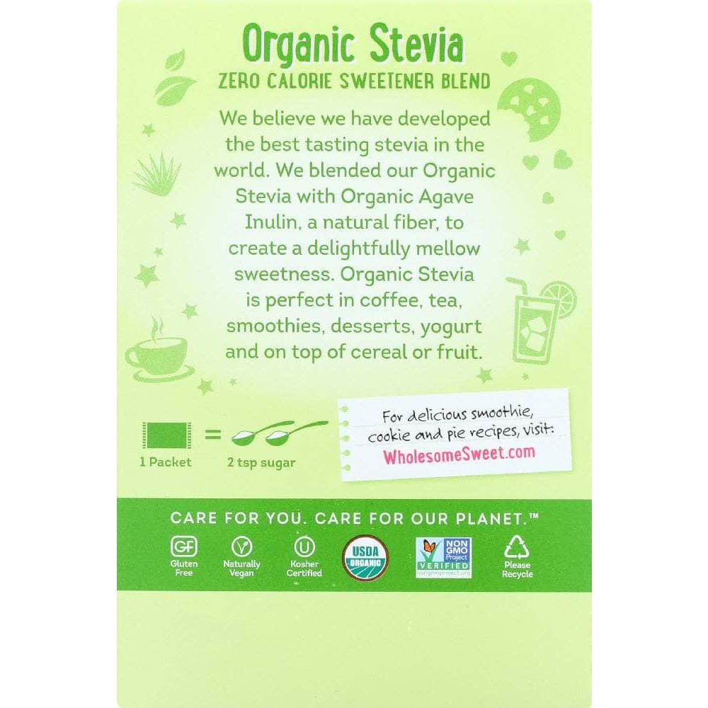 Wholesome Wholesome Sweeteners Organic Stevia 75 Packets, 2.65 oz