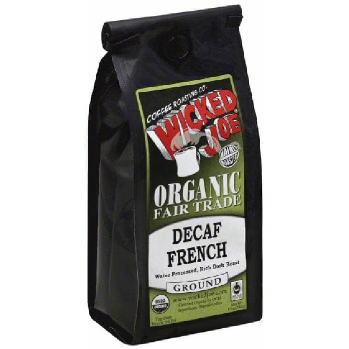 Wicked Joe Coffee Wicked Joe Coffee Coffee Organic Ground Dark Roast French Decaf, 12 oz