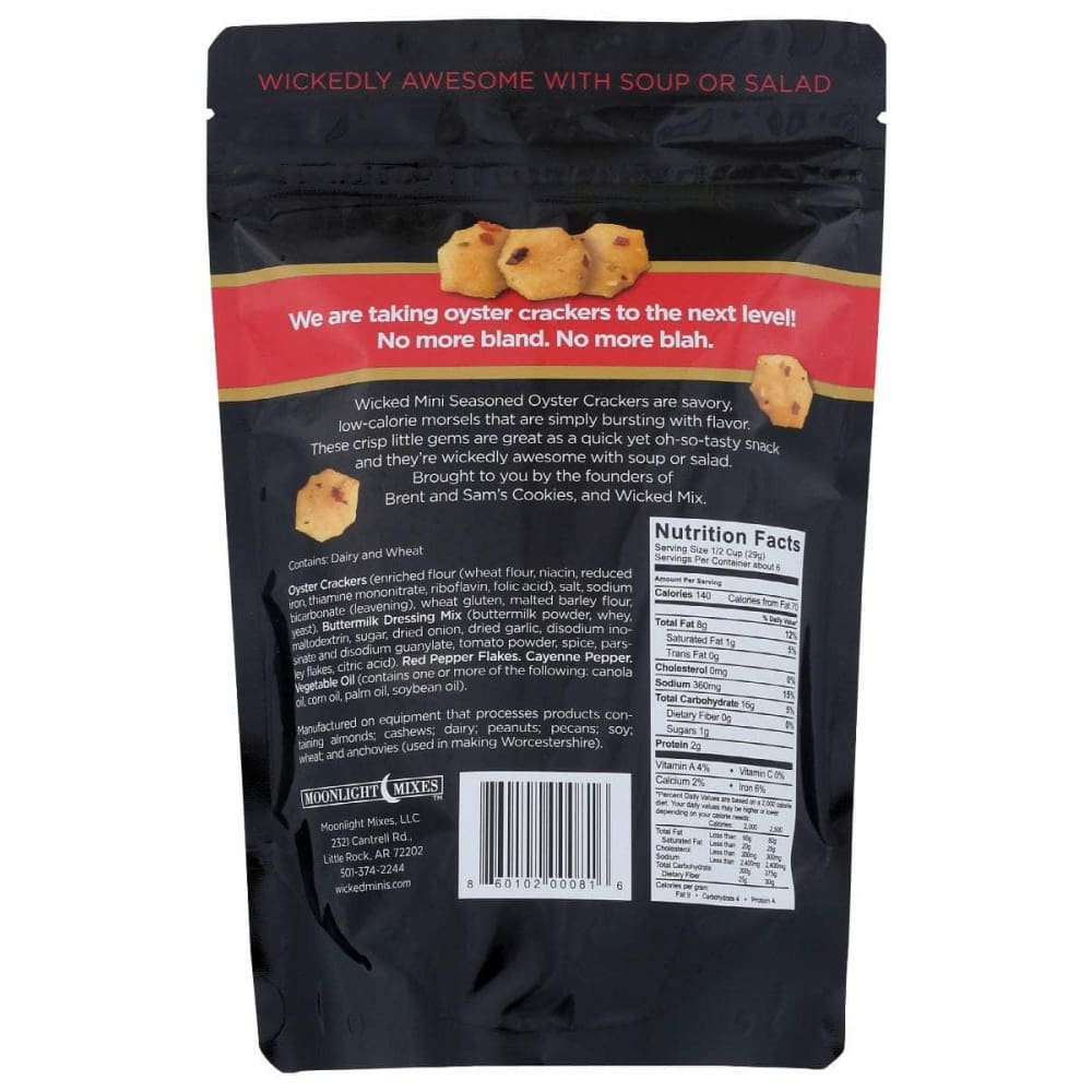 WICKED MIX Grocery > Snacks > Crackers WICKED MIX: Seasoned Oyster Crackers Crushed Red Pepper, 6 oz