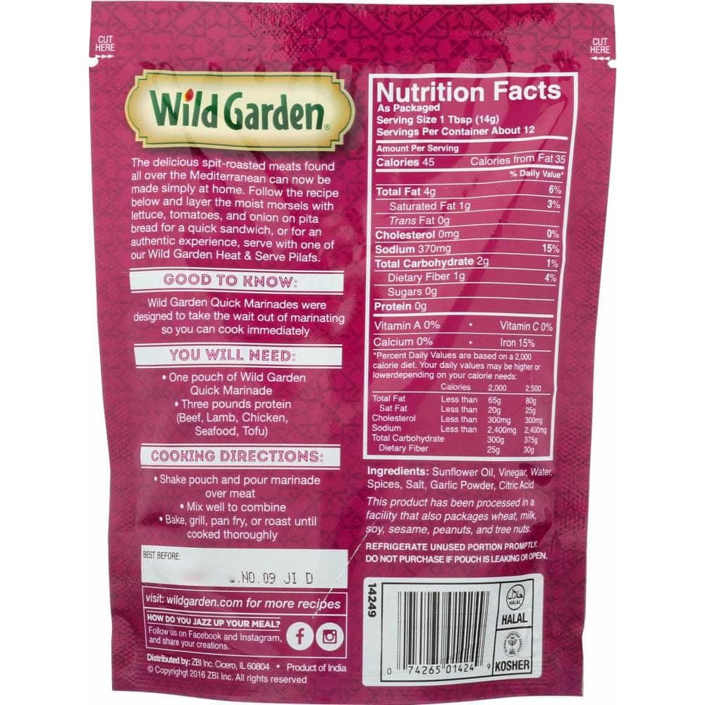 Wild Garden Wild Garden Marinade Shawarma, 6 oz