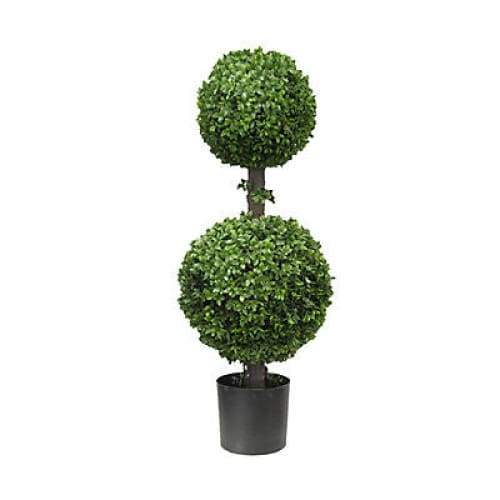 Winward 34 Boxwood Double Ball Topiary Decorative Artificial Plant - Home/Home/Home Decor/Decorative Items/ - Winward