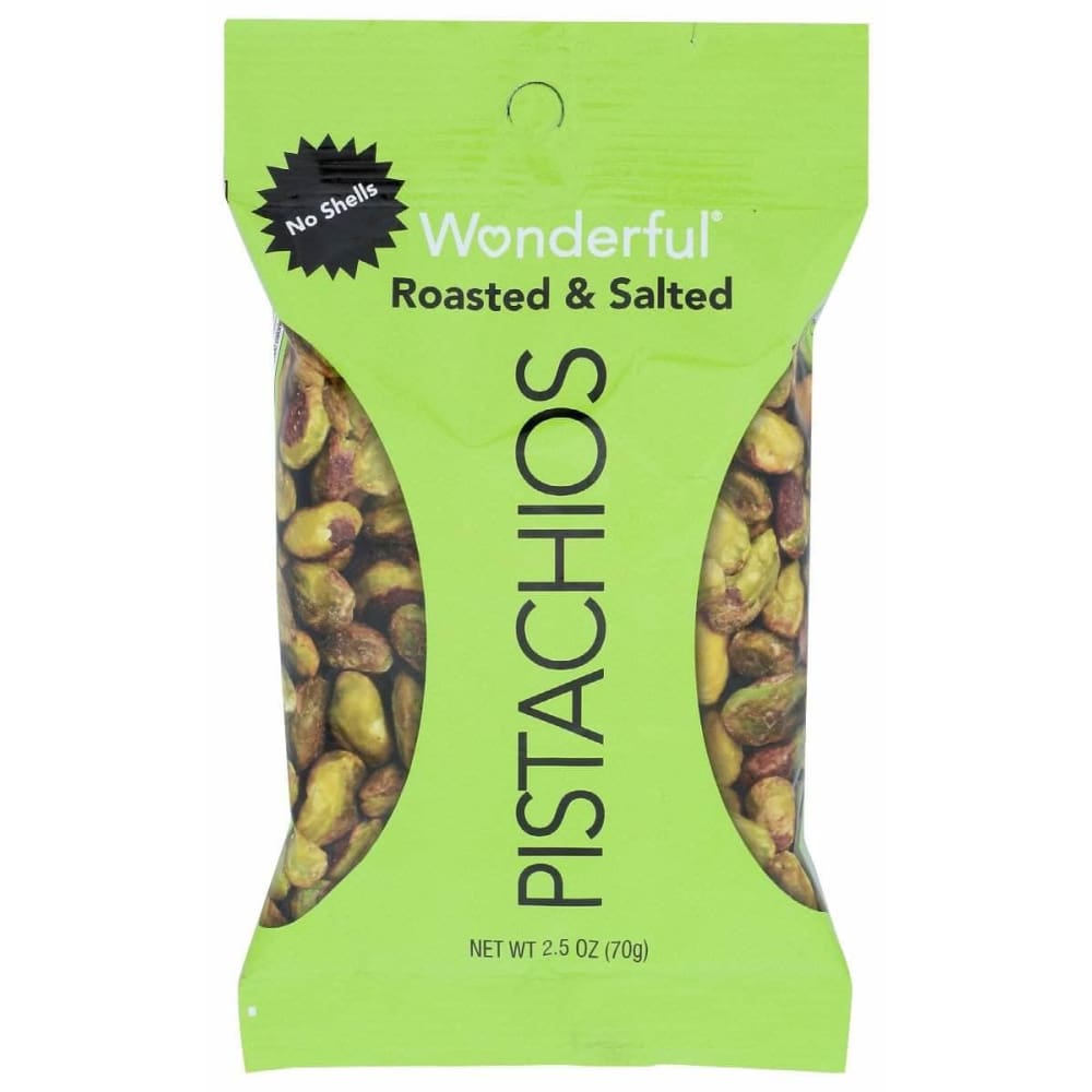 WONDERFUL PISTACHIOS Wonderful Pistachios Roasted And Salted No Shells, 2.5 Oz