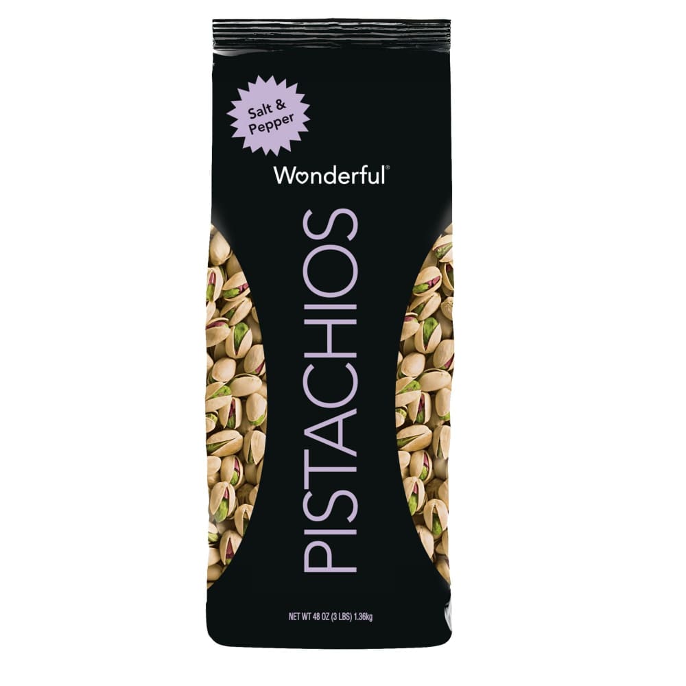 Wonderful Salt & Pepper Pistachios 48 oz. - Wonderful Pistachios