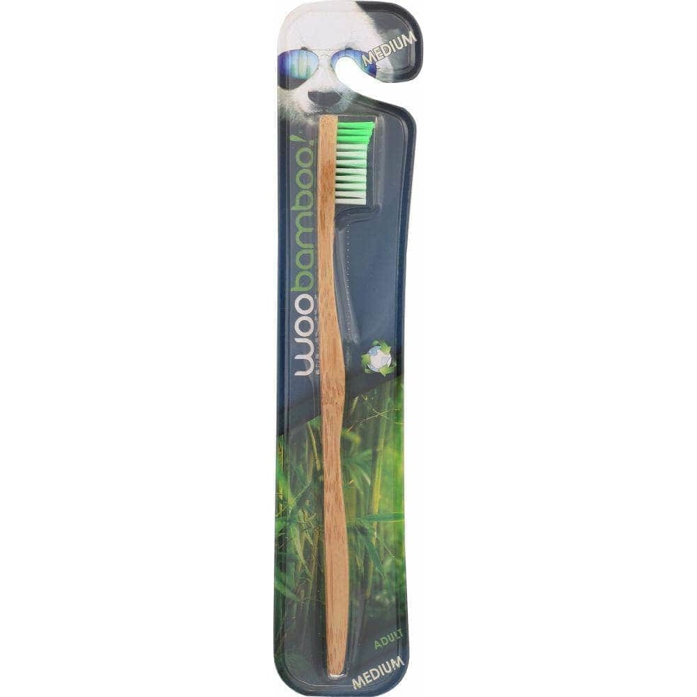 Woobamboo Woobamboo Standard Handle Medium Bristle Toothbrush, 1 ea