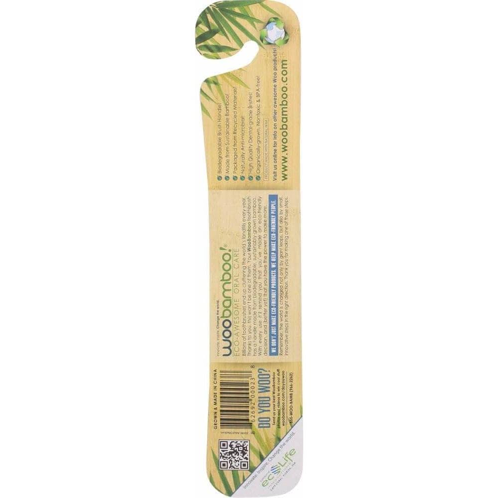 Woobamboo Woobamboo Standard Handle Medium Bristle Toothbrush, 1 ea