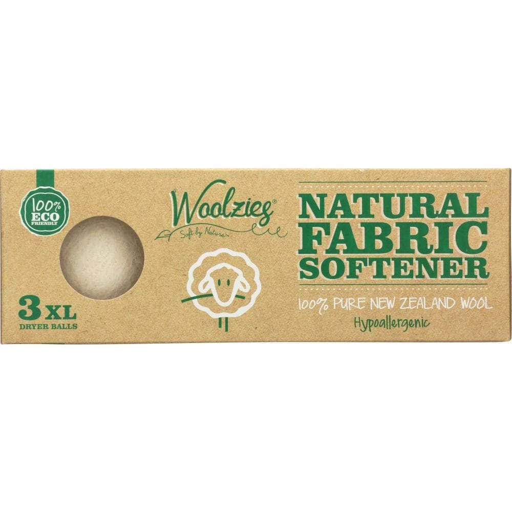 Woolzies Woolzies Wool Dryer Balls Natural Fabric Softener, 3 Pack