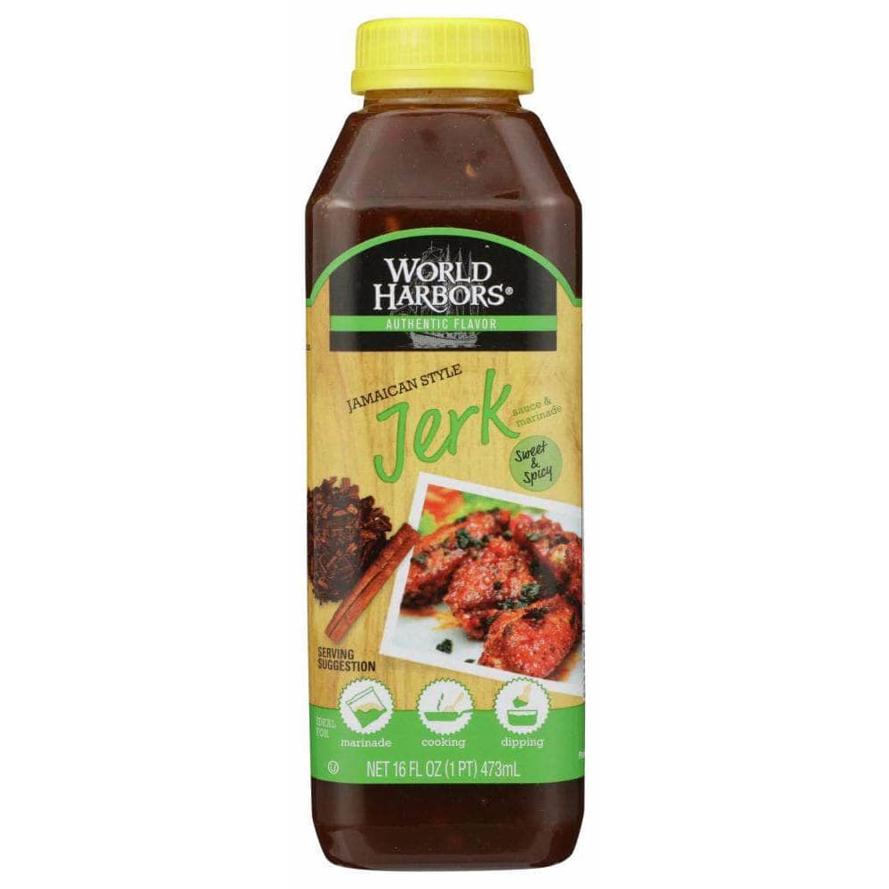 World Harbors World Harbors Jamaican Style Jerk Marinade & Sauce, 16 Oz