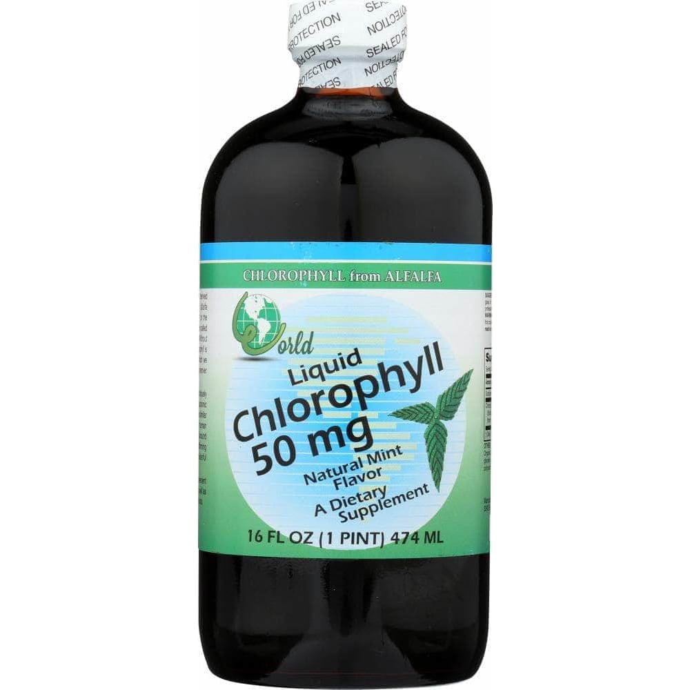 World Organic World Organic Liquid Chlorophyll Mint 50 mg, 16 oz