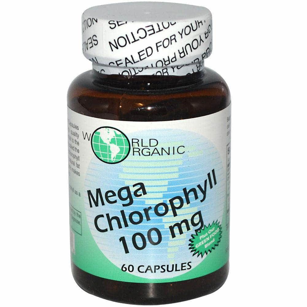 WORLD ORGANIC World Organic Mega Chlorophyll 100Mg, 60 Capsules