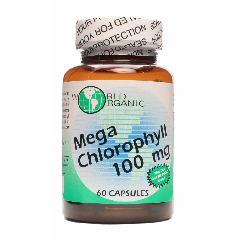 WORLD ORGANIC World Organic Mega Chlorophyll 100Mg, 60 Capsules