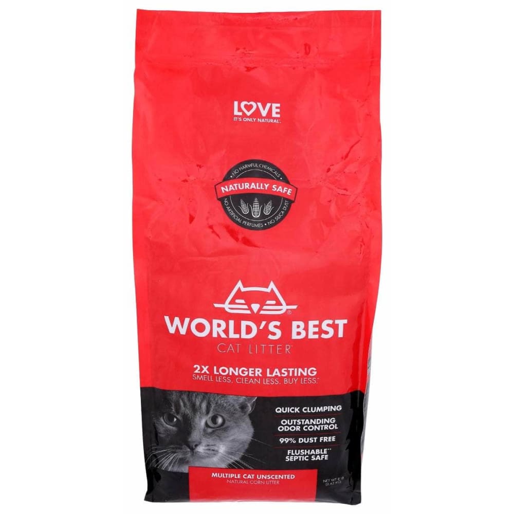 WORLDS BEST CAT LITTER Pet > Cat > Cat Supplies WORLDS BEST CAT LITTER: Multiple Cat Unscented, 8 lb