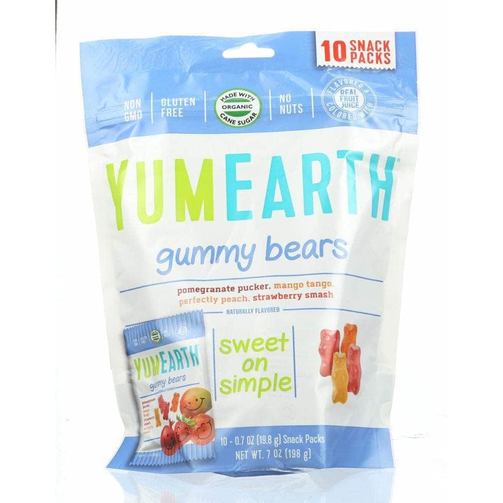 Yumearth Yumearth Organics Gummy Bears 10 Snack Packs, 7 oz