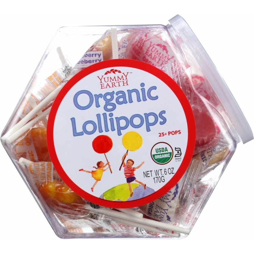 Yumearth Yummy Earth Organic Lollipops Personal Bin Fruit Flavors, 6 oz