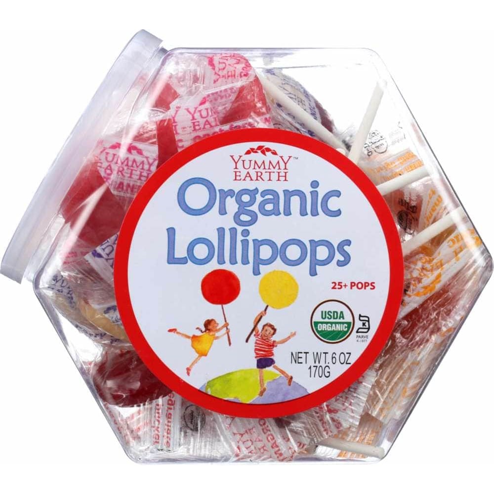 Yumearth Yummy Earth Organic Lollipops Personal Bin Fruit Flavors, 6 oz