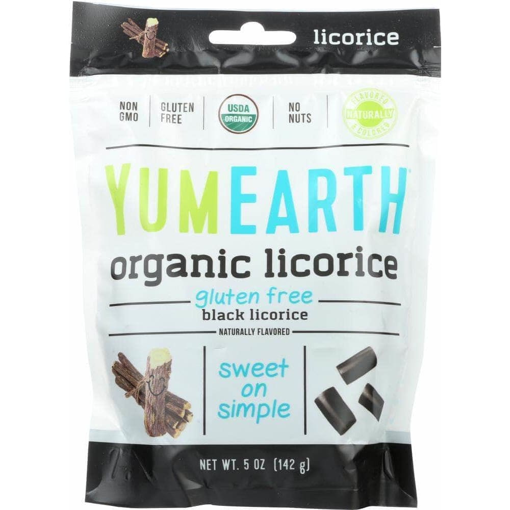 Yumearth Yummyearth Licorice Black Gluten Free Organic, 5 oz