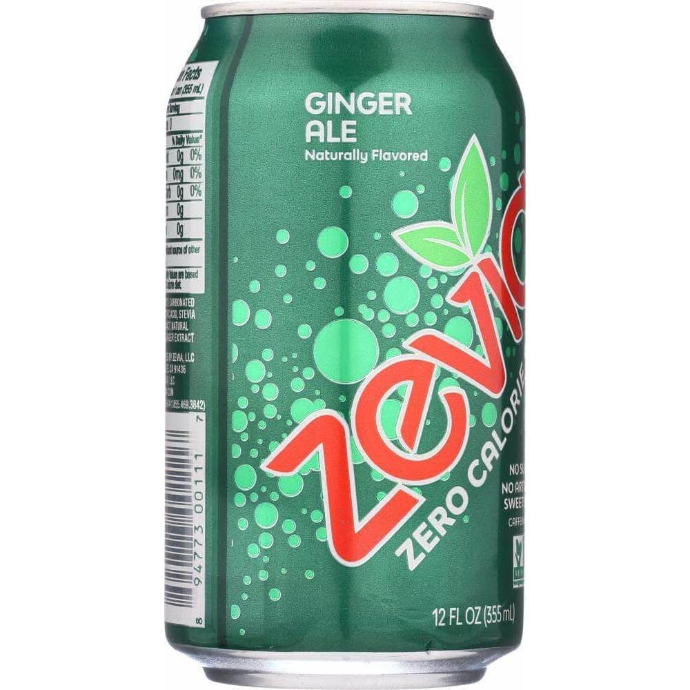 Zevia Zevia All Natural Zero Calorie Soda Ginger Ale 6-12 fl oz, 72 fl oz