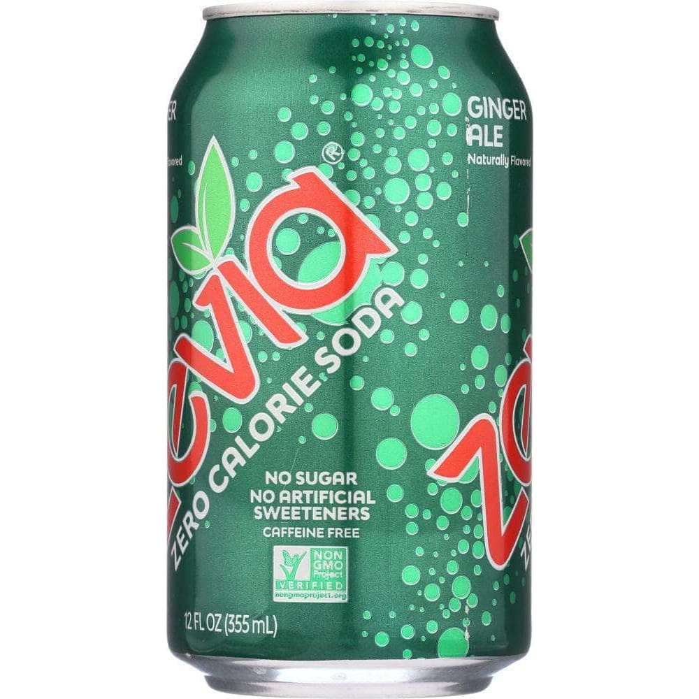 Zevia Zevia All Natural Zero Calorie Soda Ginger Ale 6-12 fl oz, 72 fl oz