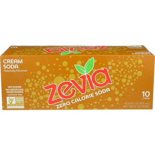 ZEVIA Zevia Cream Soda 10Pack, 120 Fo