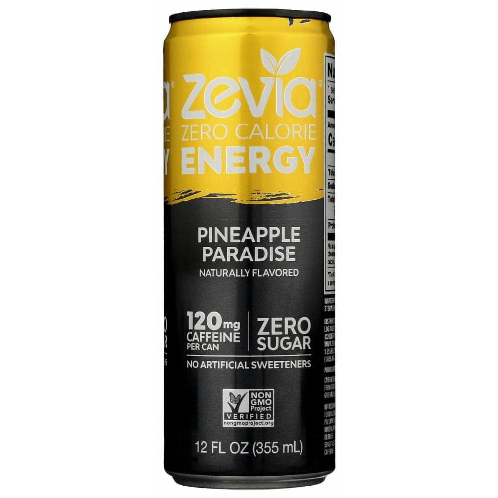 Zevia Grocery > Beverages > Energy Drinks ZEVIA: Drink Energy Pineapple, 12 fo