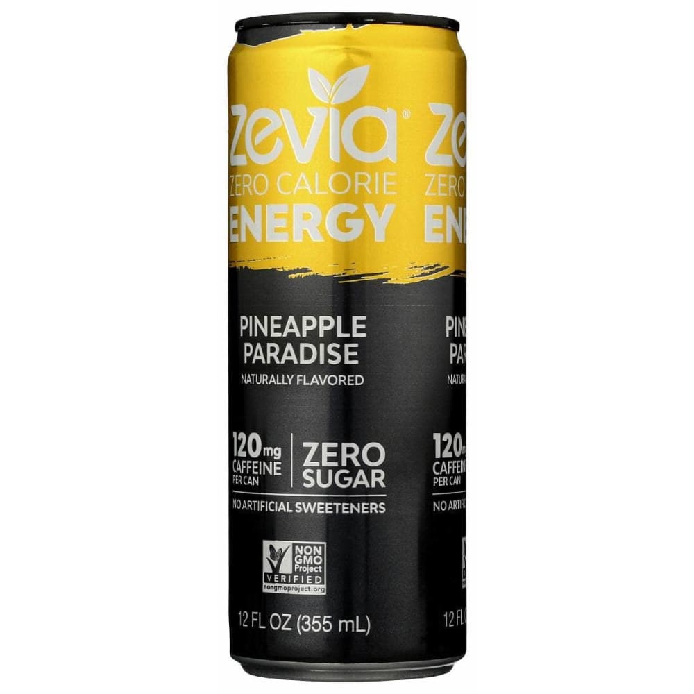 Zevia Grocery > Beverages > Energy Drinks ZEVIA: Drink Energy Pineapple, 12 fo